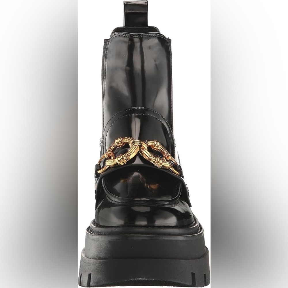 Circus NY by Sam Edelman Brooks Chelsea Chunky Heel Platform Black Boots Size 10 - Picture 5 of 12